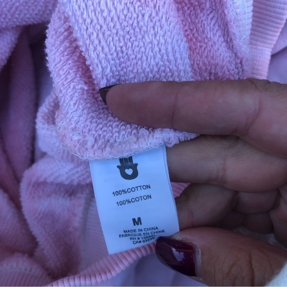 Peloton x Spiritual Gangster Tie Dyed Spell out Sweatshirt Medium - Picture 7 of 7